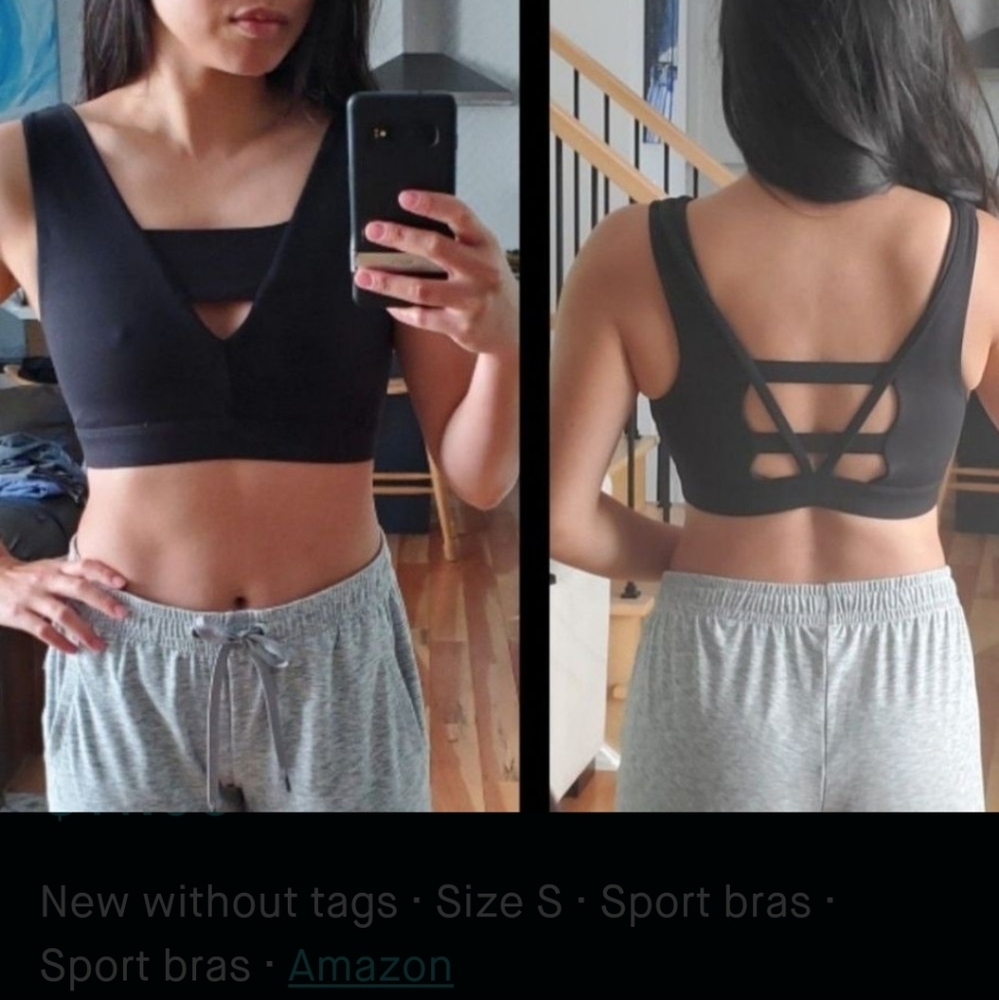 Long line sports bra/top, small